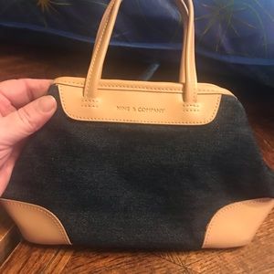 Small purse 6”tall 4 deep  10”wide at the widest